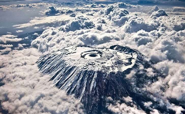 Clear view of Kilimanjaro summit