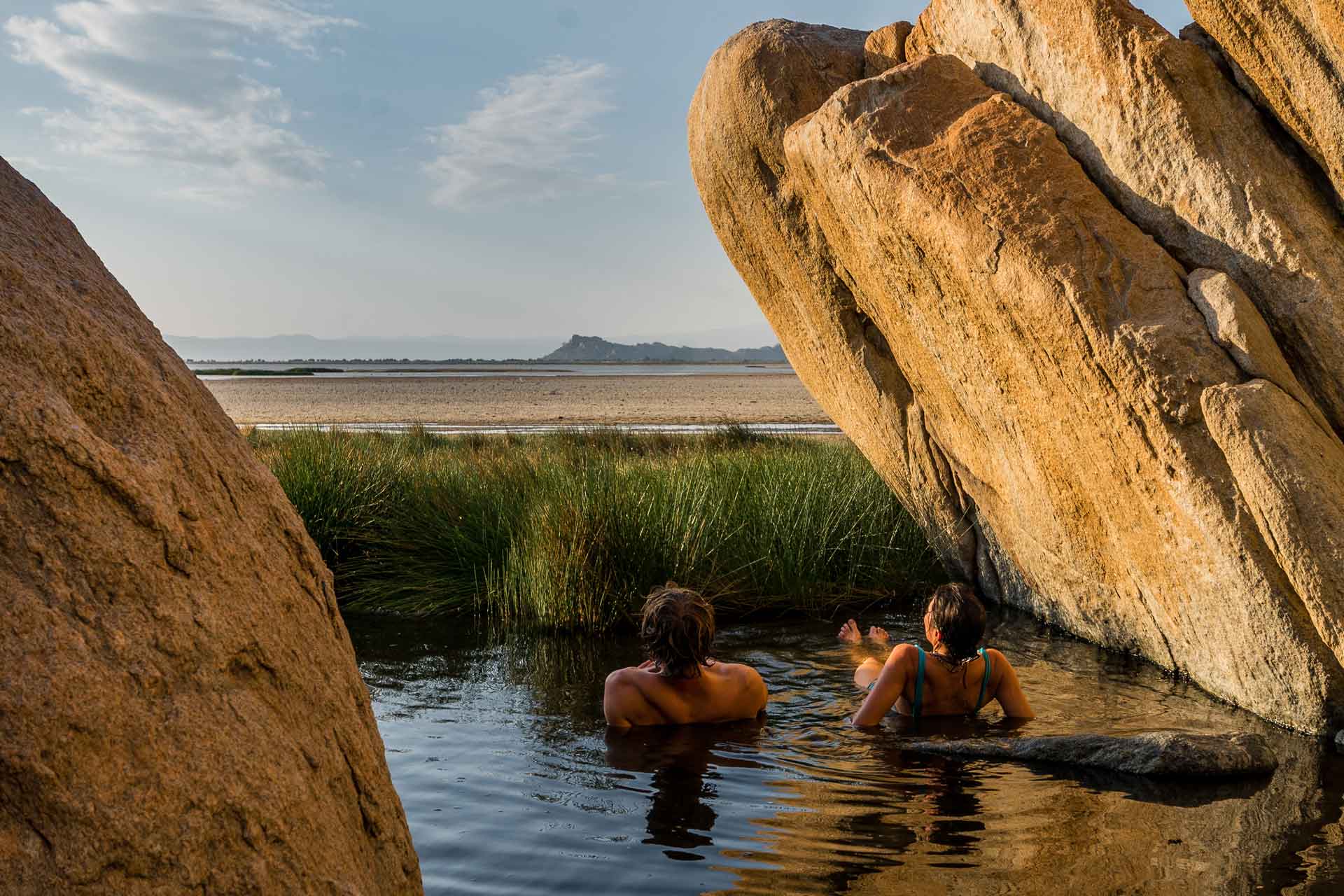 Landscape view of Lake Eyasi basin and surroundings