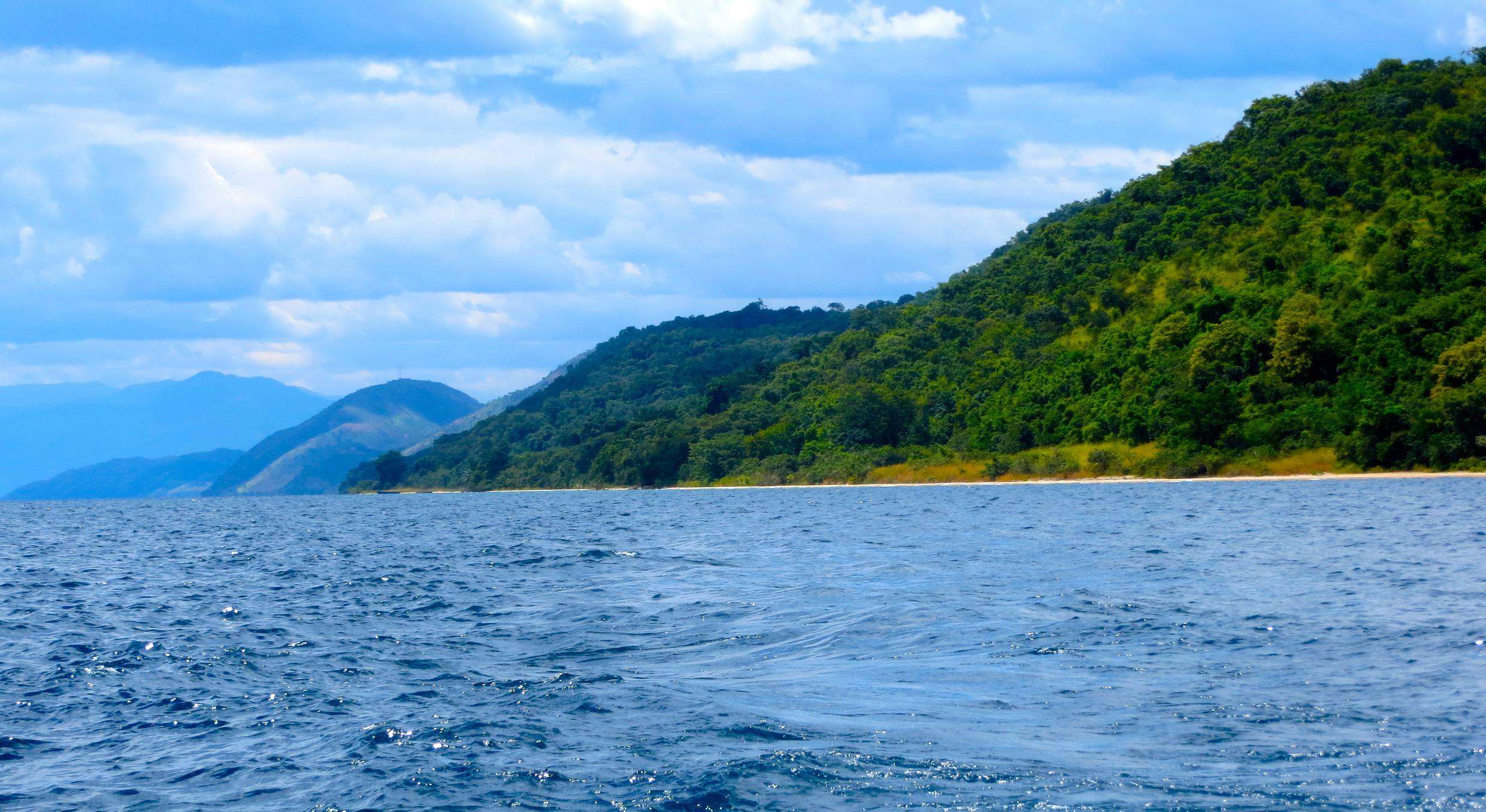 View of Lake Tanganyika from Gombe Stream National Park