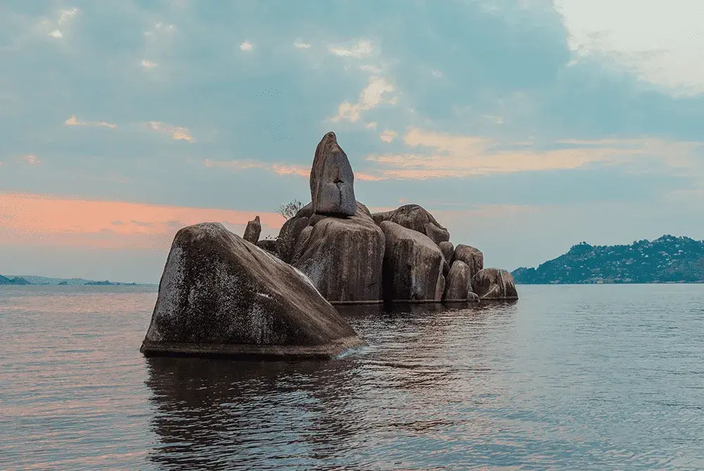 Bismarck Rocks in Lake Victoria near Mwanza