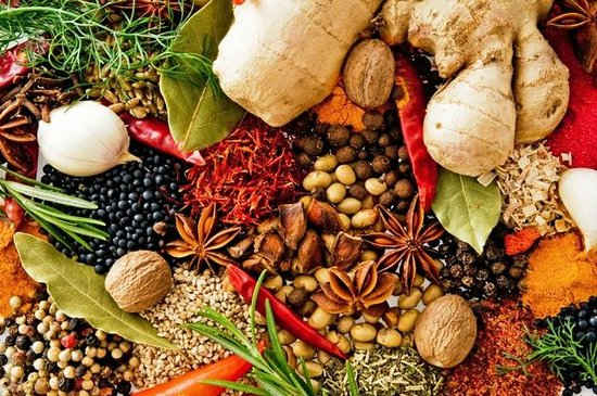 Various spices being shown during a spice tour in Zanzibar