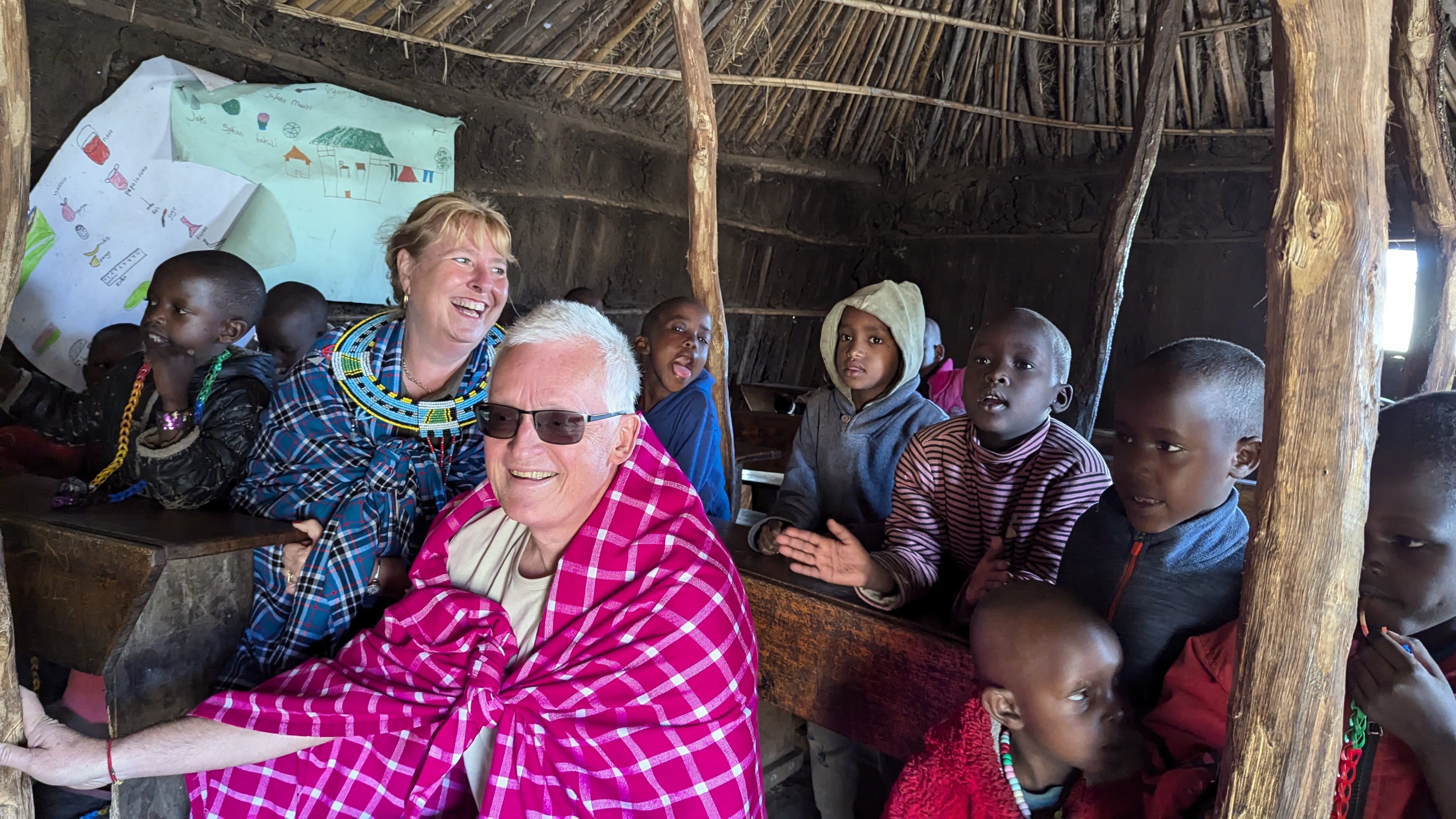 Tanzania safari landscape with diverse animals